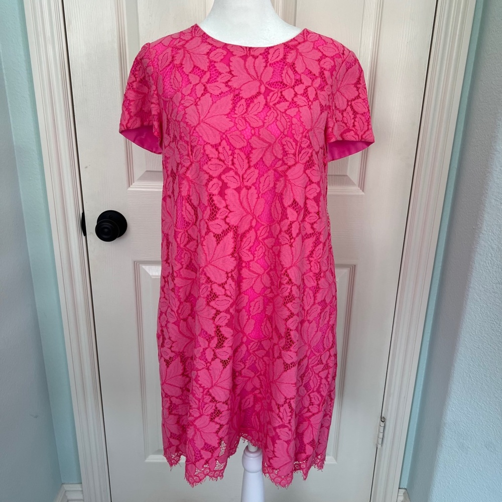 NWT Hot Pink CeCe Lace Dress